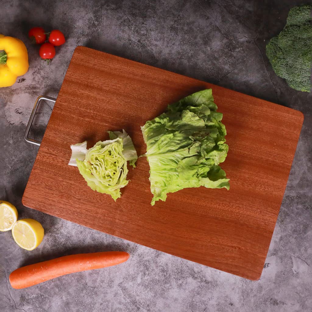 Tabla de Cortar Tabla de cortar de primera calidad, tabla de cortar de madera para cocina, tabla de cortar de doble cara con asas, tabla de cortar profesional para carne y verduras, tabla de cortar de
