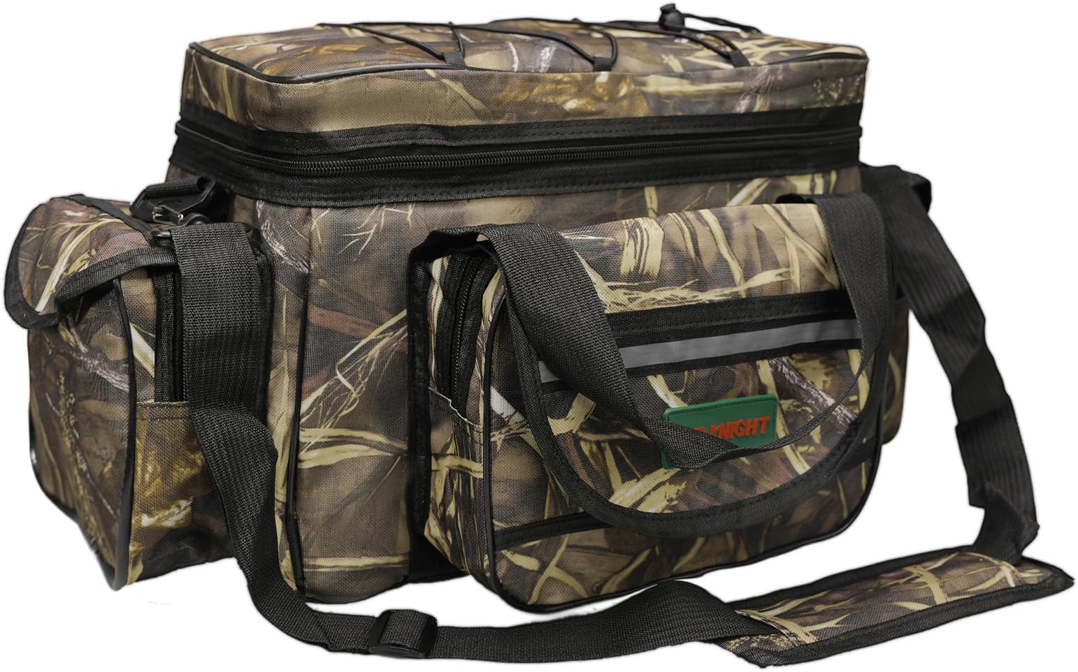 Seaknight Carp Fishing Bag SK003 Single Shoulder Sea Fishing Tackle Bags Holdall Camouflage Outdoor Carryall Bag Hiking Travel Pack 50CM*28CM*27CM