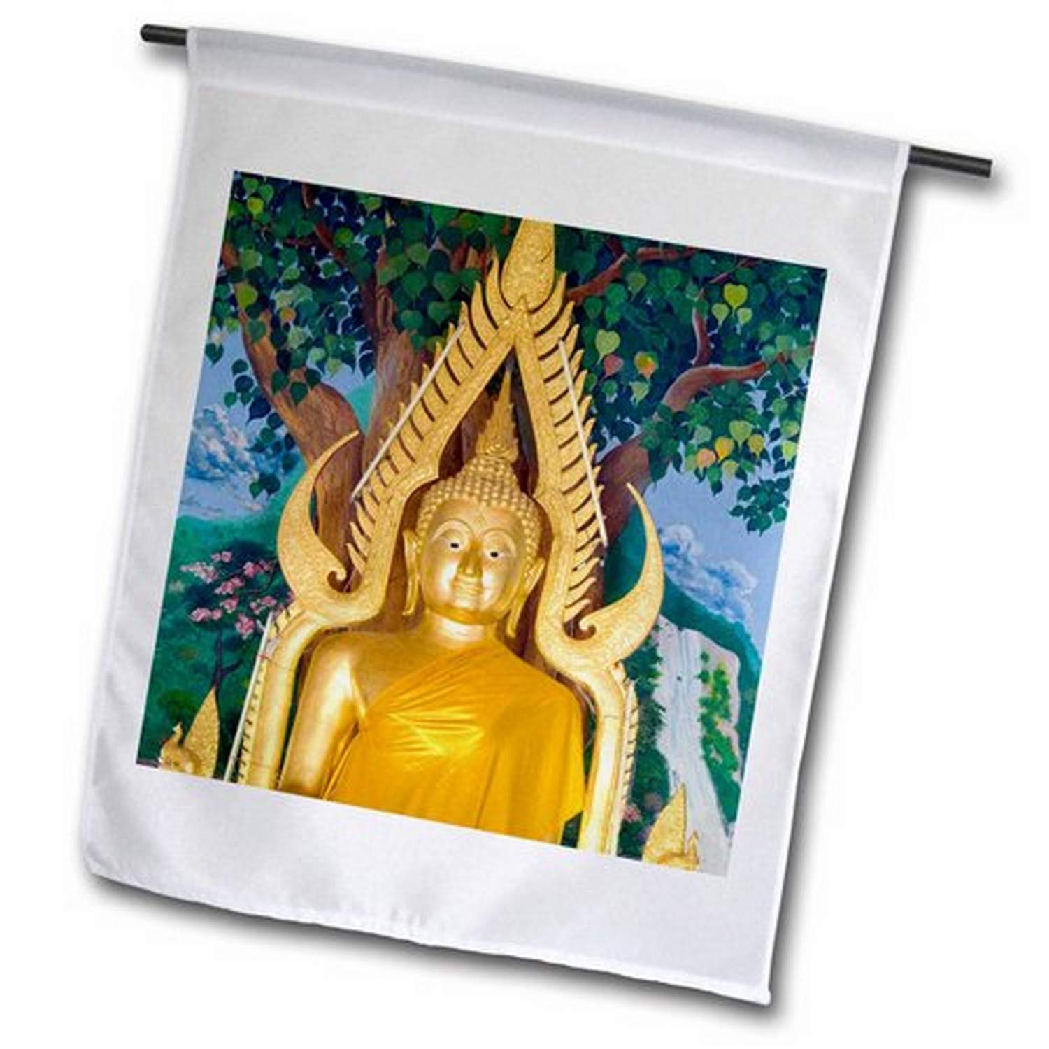 3dRose Gartenflagge 30,5 X 45,7 Cm – Goldfarbene Dekofahne Für Garten, Terrasse Oder Haus