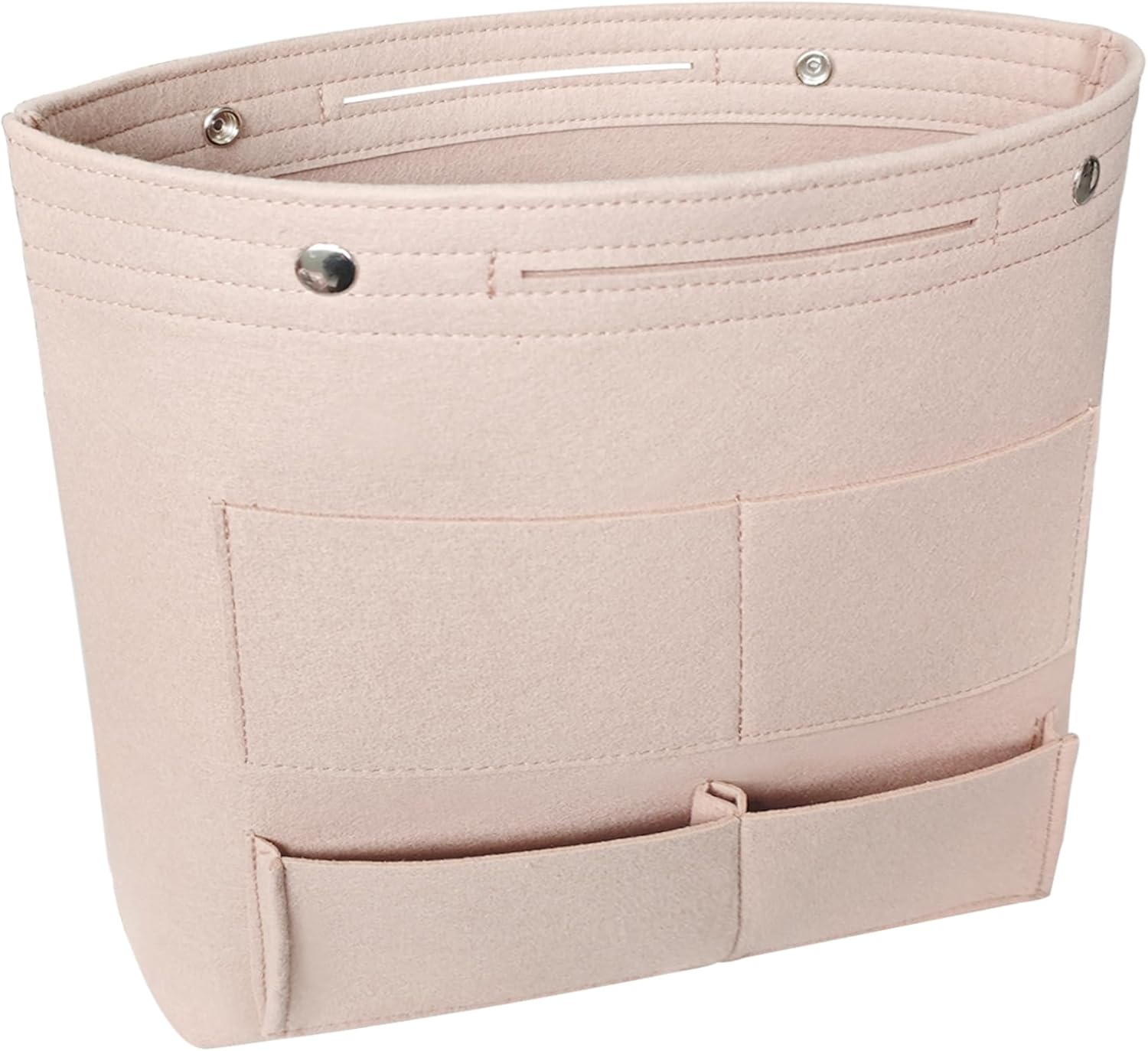 Vercord Extra Tall Felt Bag Organizer Vertical Height Design for Deep Tote and Backpack Bags Cream Beige - Image 2