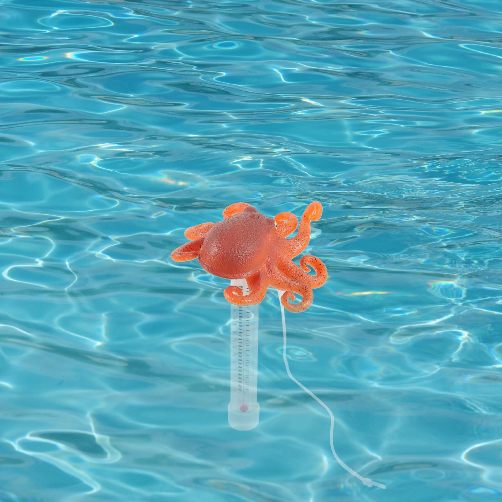 BESPORTBLE Termometro Galleggiante Per Piscina Termometro Per Acqua Display Ad Alta Definizione Misurazione Precisa Della Temperatura Adatto Per Piscina Vasca Da Bagno Acquario e Altri Usi Re