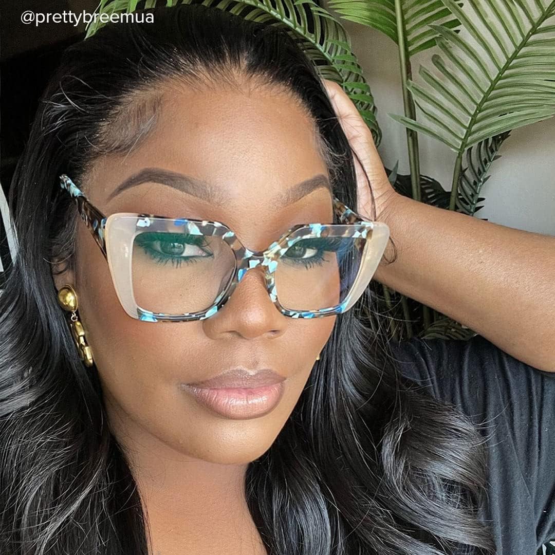 VOOGLAM Voogueme Champagne Square Glasses for Women Giuseppina