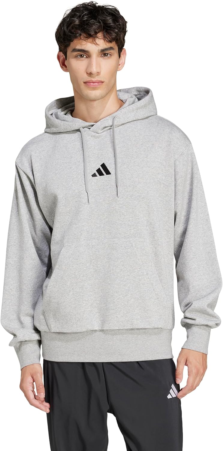 adidas Men's Essentials Feel Cozy Fleece Hoodie Sweatshirt