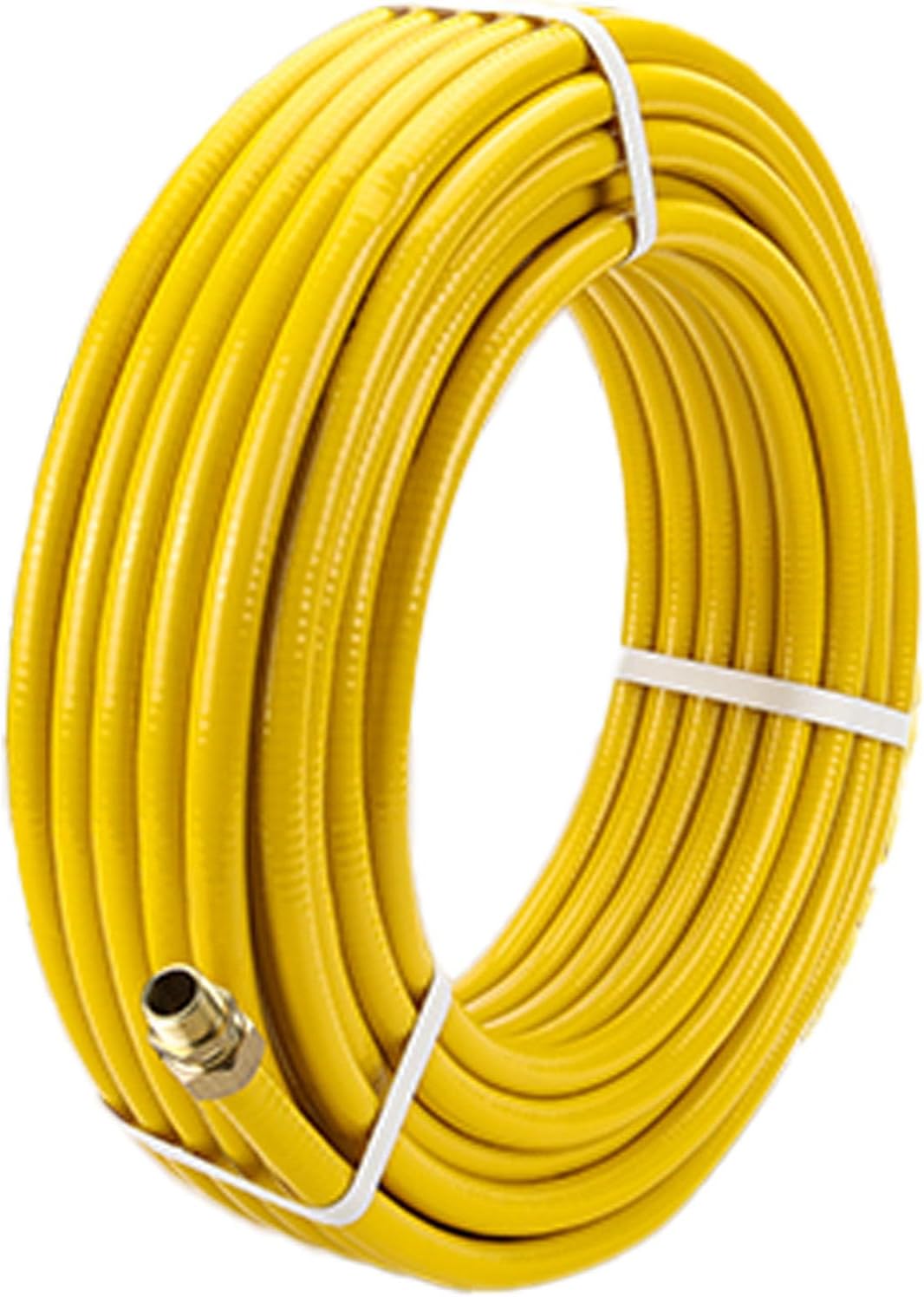 40ft 1/2'' Flexible Gas Line Hose, 40FT CSST Corrugated Stainless Steel Tubing Pipe, Natural Gas Line Propane Pipe Conversion Kit Grill Hose with 2 Male Adapter Fittings