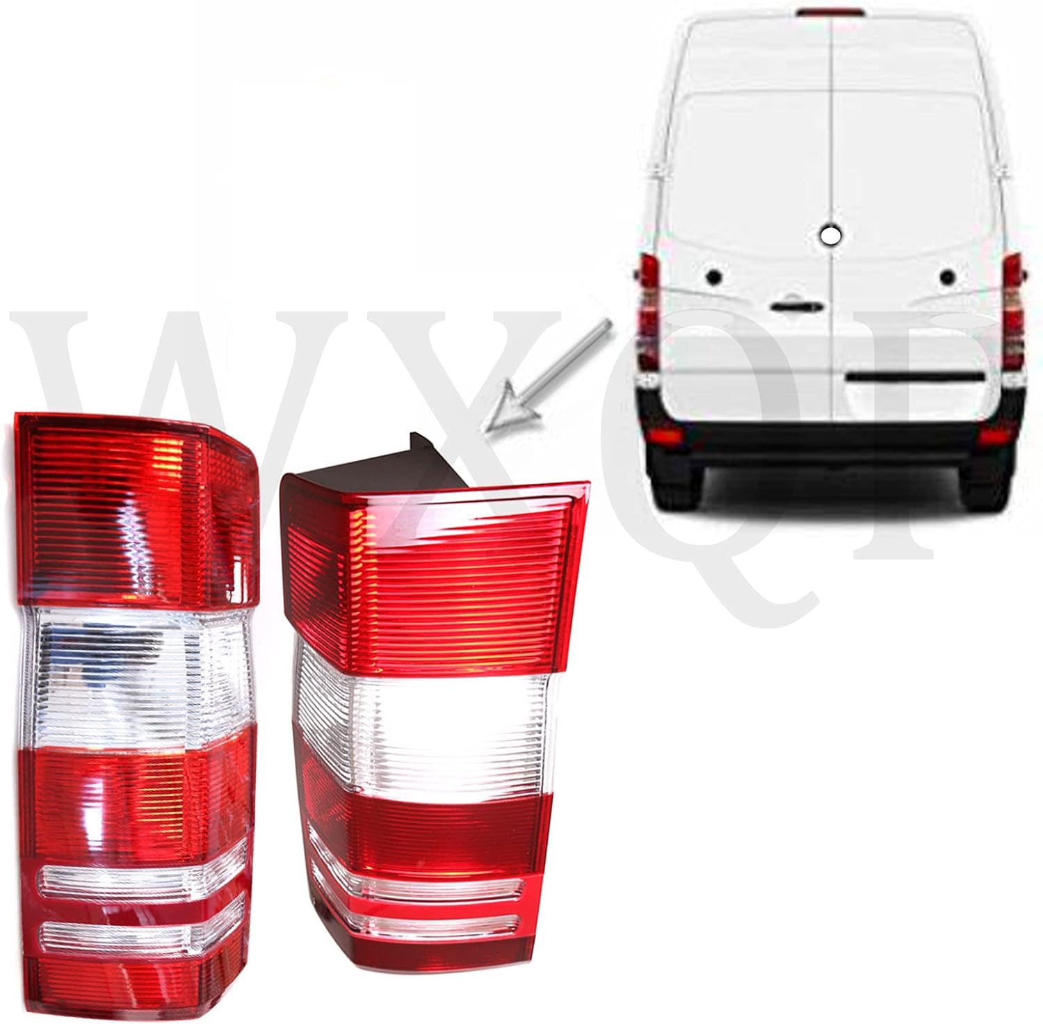 NC Car Taillights Rear Light Automobile Tail Light Lens for Mercedes Sprinter 906 2006 06- OE A9068200164 9068200164 A9068200264 9068200264