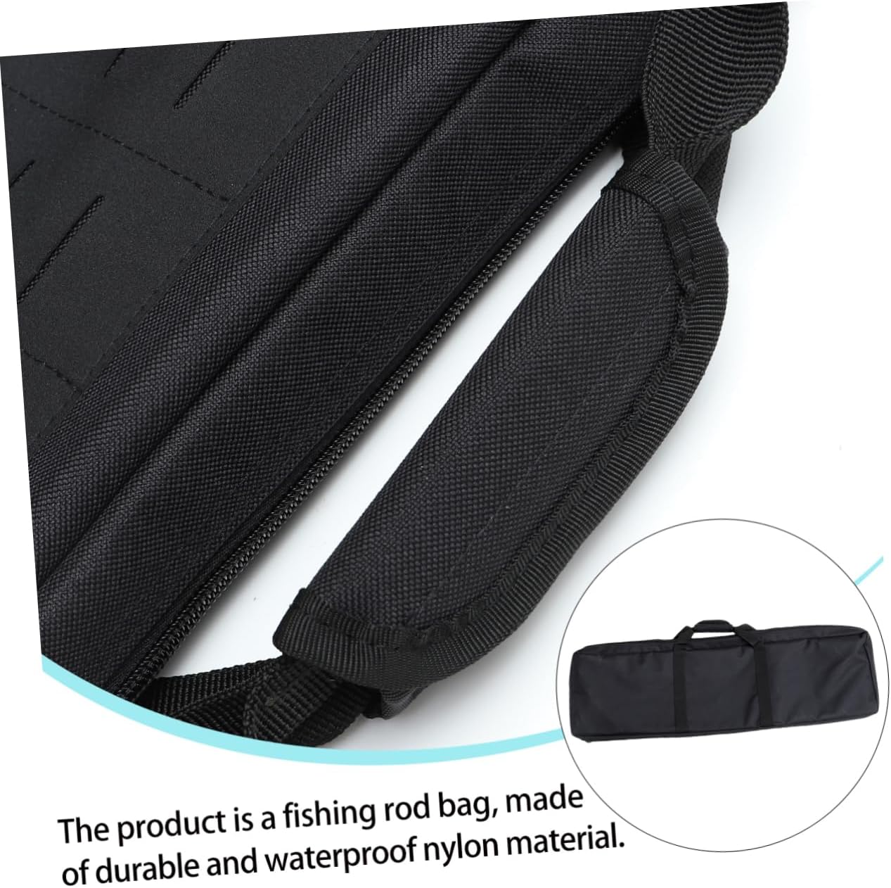 Mipcase 39.4-Inch Fishing Rod Bag Lightweight Portable Multifunctional Storage for Fishing Gear Water-Resistant Organizer for Travel and Outdoor Use