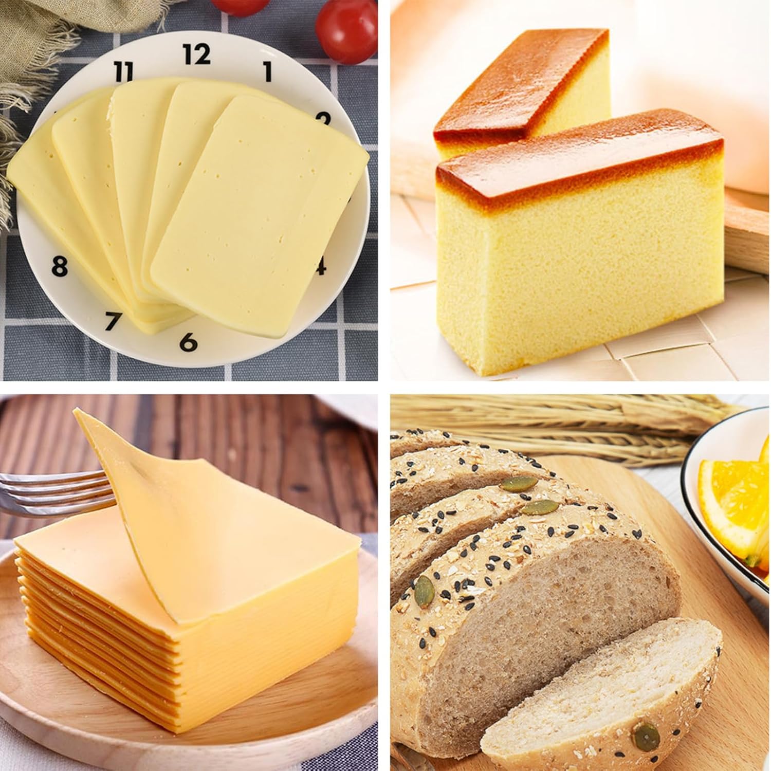 Cheese Cutter, Replaceable Butter Slicer Wire 1 Cm & 2 Cm, 304 Stainless Steel Multipurpose Cheese Slicers, Kitchen Cooking Baking Tool