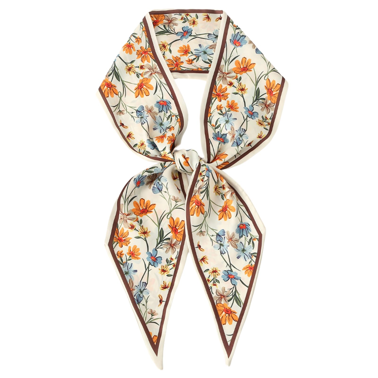 Head Hair Scarf for Women,Silky Long Headscarf Purse Bag Scarfs for Handbag Fashion Satin Neck Scarves Accessories