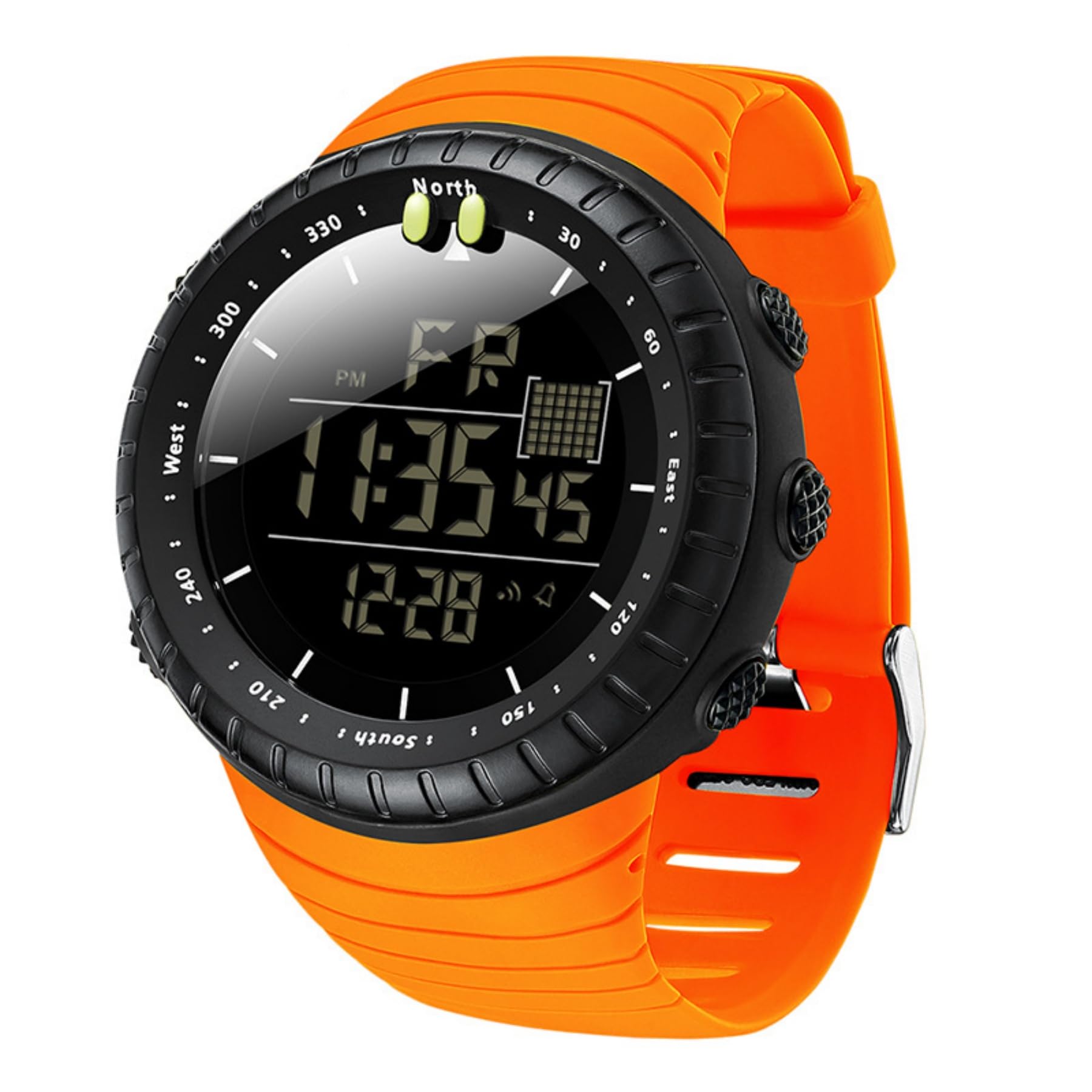 Forrader Reloj deportivo digital para hombre, impermeable, táctico, con retroiluminación LED, alarma, fecha, reloj militar para hombre