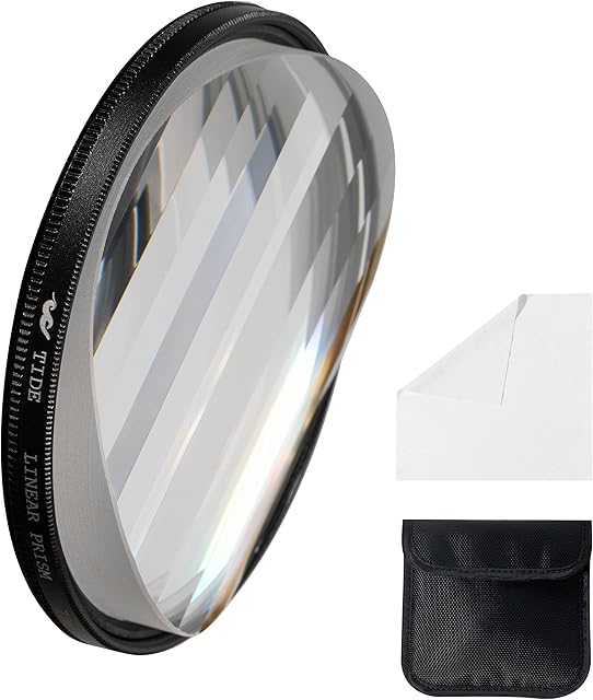 Tide Optics Linear Prism Filter 77 mm - Prism Camera Lens Threaded Filter