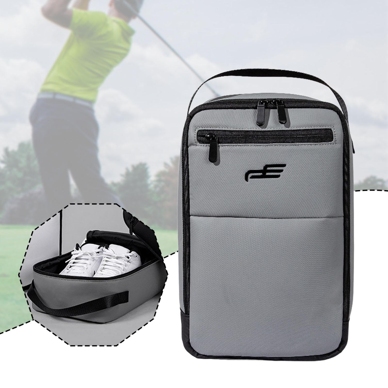 Golfschuhtasche, Sportschuhtasche, Organizer mit Außentasche, Leichte Und Multifunktionale Schuhtasche mit Reißverschluss