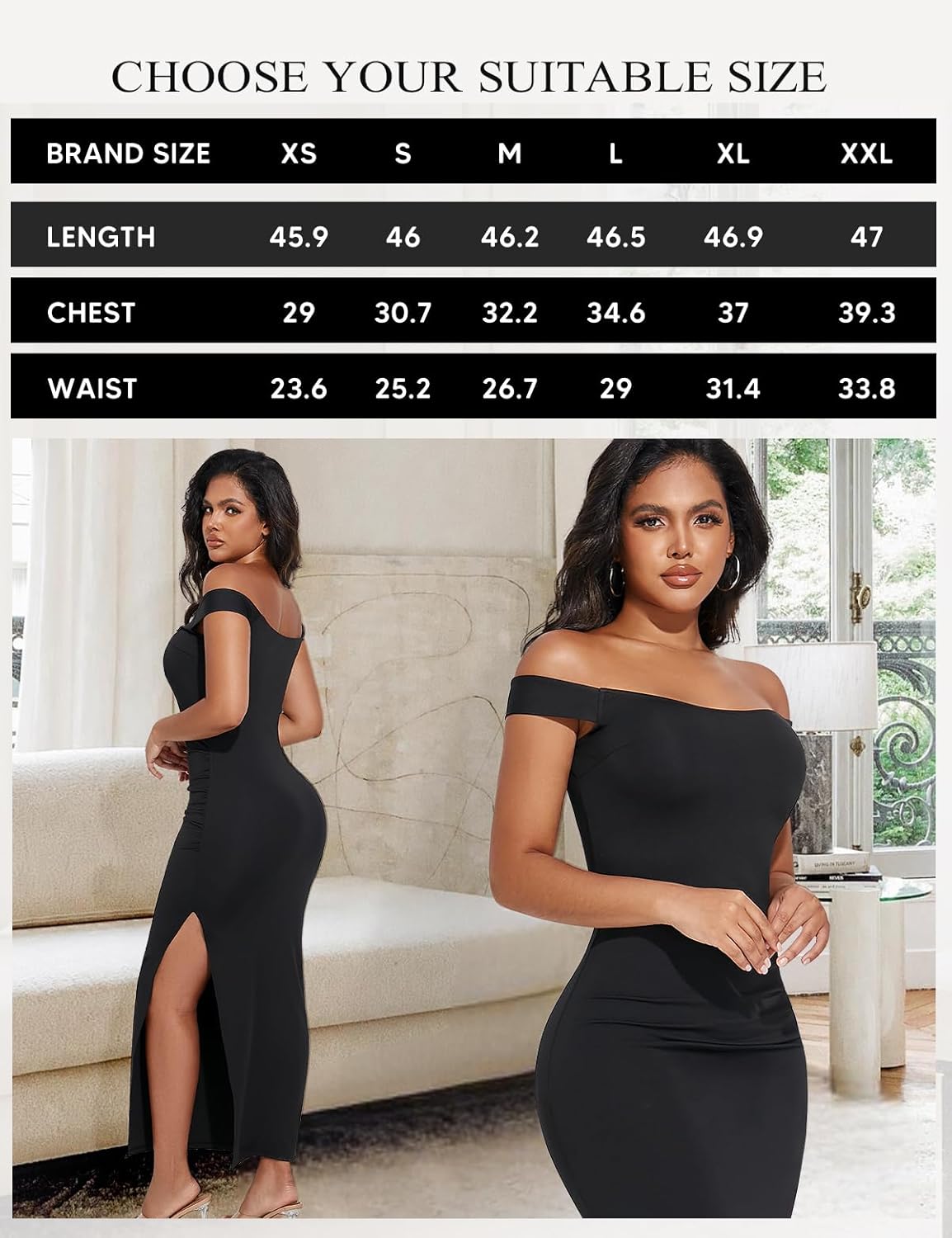 Summer Dress for Women Sleeveless High Split Formal Cocktail Wedding Guest Party Maxi Long Bodycon Dress - Image 6