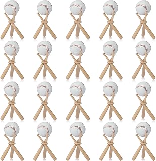 Mudder Baseball Display Stands Bulk, Bat Racks, Light Brown, 20 Pack