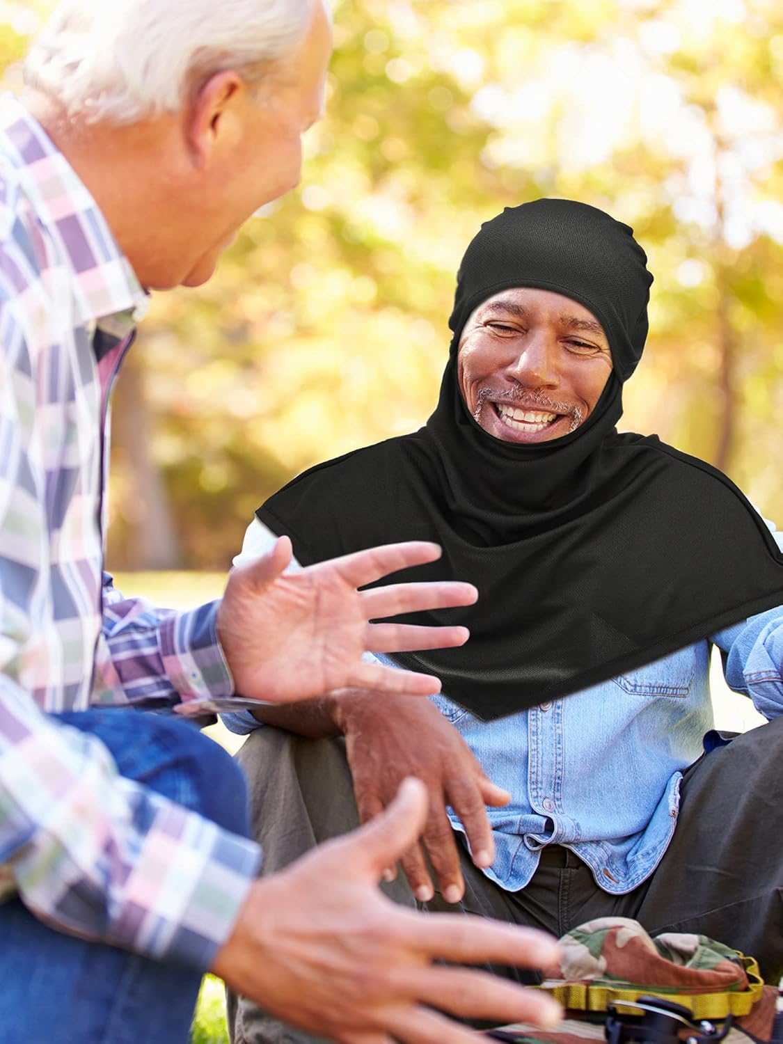 SATINIOR 3 Piece Balaclava Face Cover Sun Protection Neck Cover Summer Balaclava Motorcycle Face Mask for Men Women - Image 7