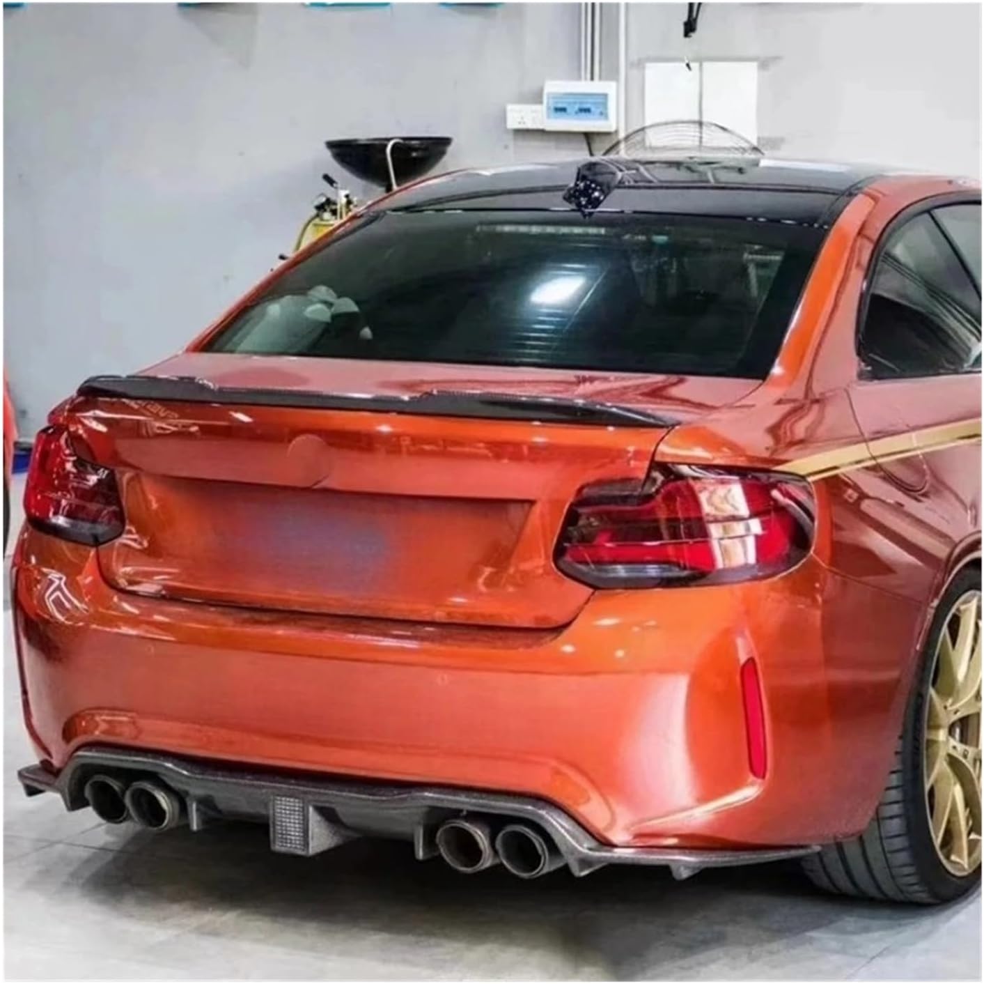 Carbon Fiber Rear Trunk Lid Lip Body Kit Spoiler Wings Styling Accessories Compatible for BMW 2 Series F22 F23 F87 M2 M2C