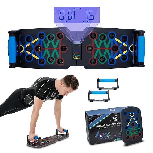 Solid Push Up Board with Automatic Smart Counter, Foldable Push Up Board, Push Up Bar at Home Gym, Professional Strength Training Equipment For Man and Women, Gift for Boyfriend