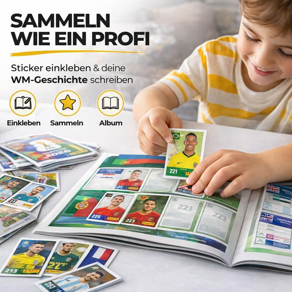 Panini Álbum Copa Mundial 2026 XXL Set con Stickers y Calendario