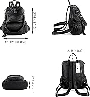 UTO Donna Zaino Casual in Pelle Sintetica Robusta Zainetto Borsa a