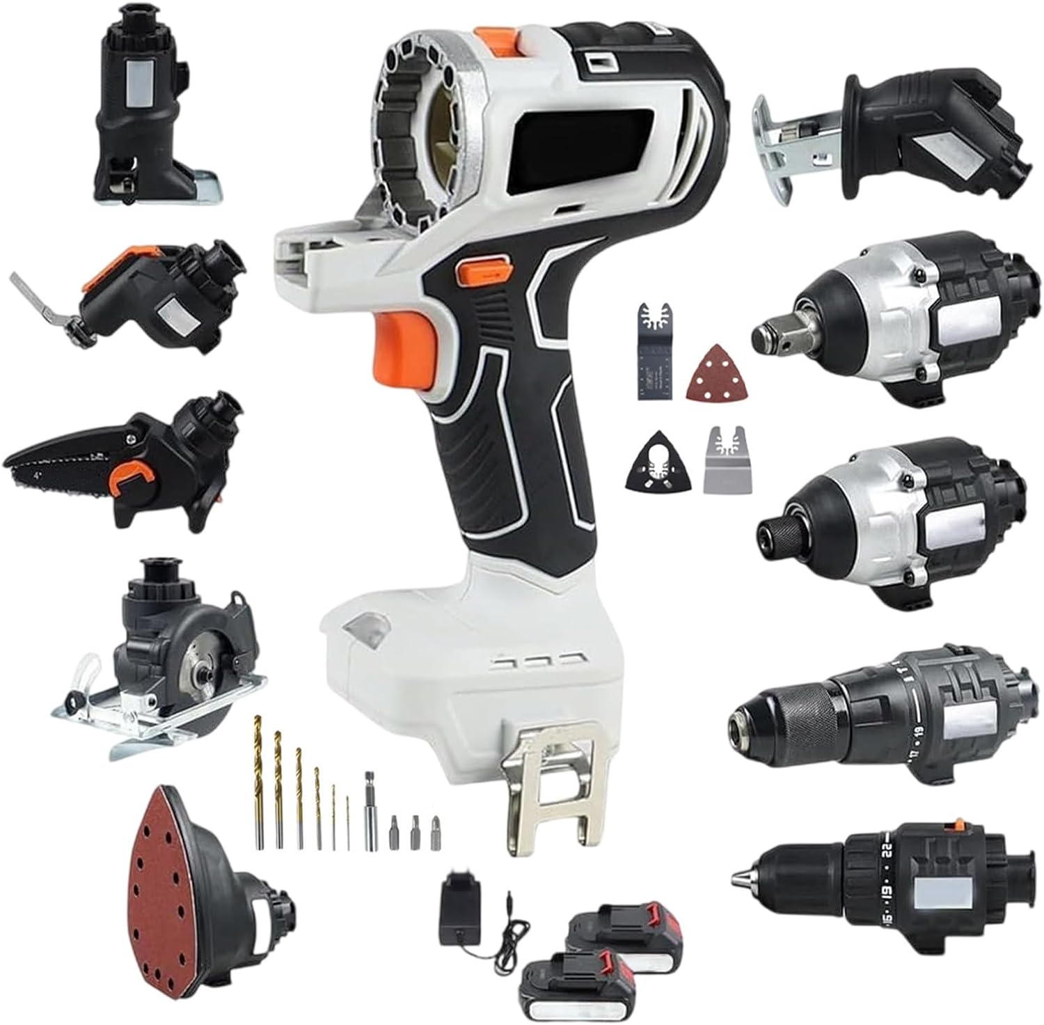 Woodworking Tool Kit, 10 In 1 Woodworking Power Tool Combo Kit, With 4.0 Ah Battery And Toolbox, DIY Woodworking Kits, For Project Engineering, Home Decoration