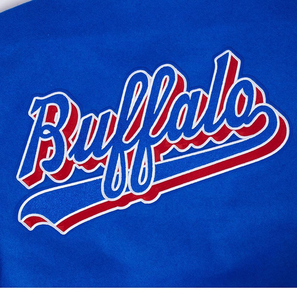 Pro Standard Mens NFL Script Tail Varsity Jacket - Image 7