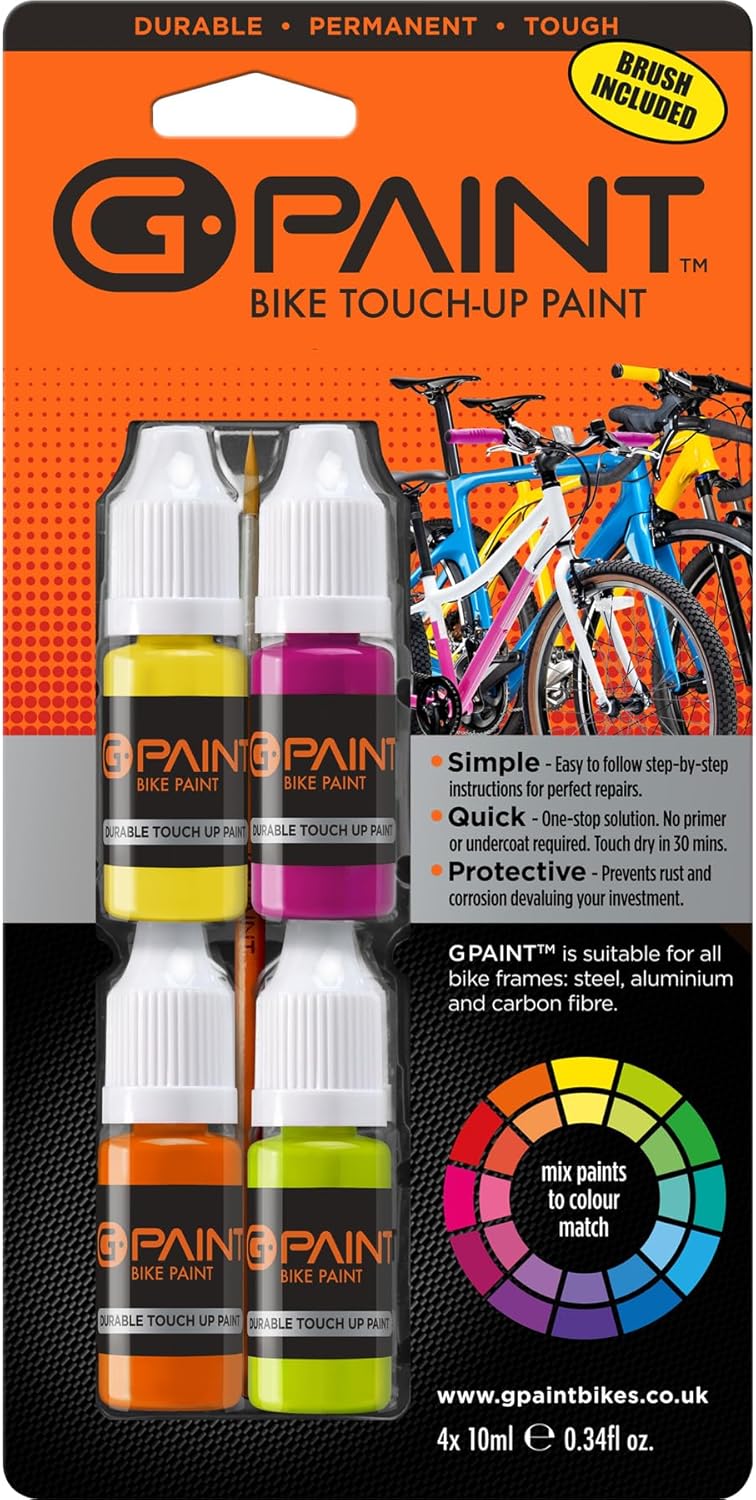 GPaint Vernice da Bici Kit di Vernici per ritoccare telai graffiati o