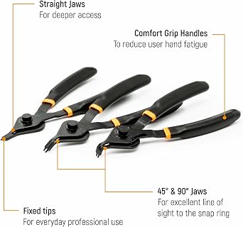 GEARWRENCH 12 Pc. مجموعة Snap Ring Plier - 3495