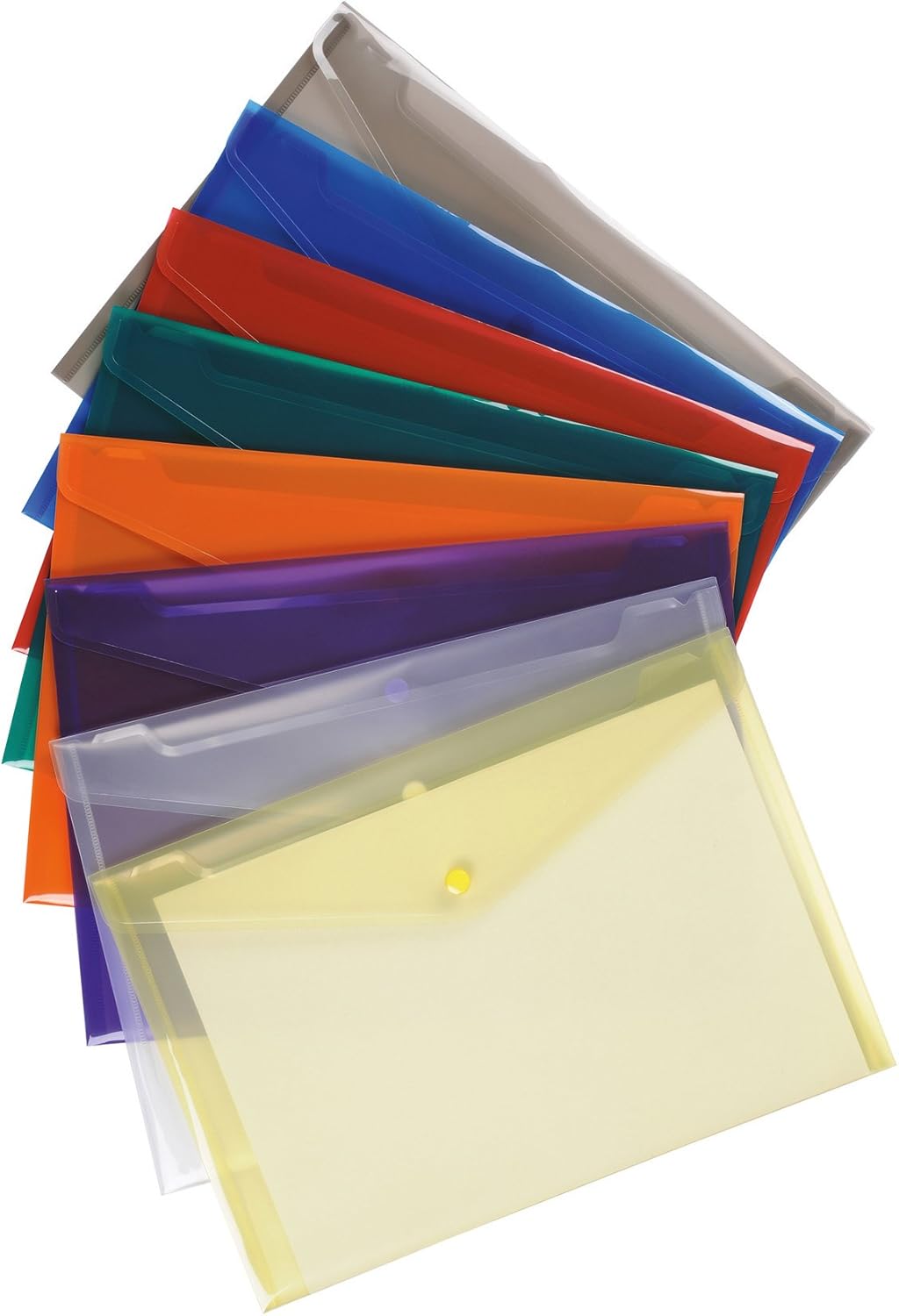 5 Star Premier Envelope Wallet Polypropylene A4 Translucent Assorted (Pack of 25)