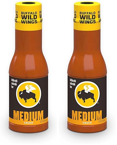 Buffalo Wild Wings Medium Buffalo Sauce,12 fl. oz.,Perfect Dipping Sauce,Chicken