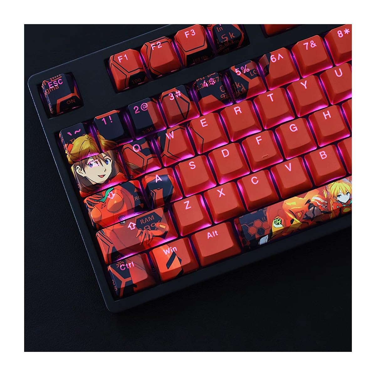Amazon.co.jp: アスカ キーキャップ 新世紀エヴァンゲリオン 惣