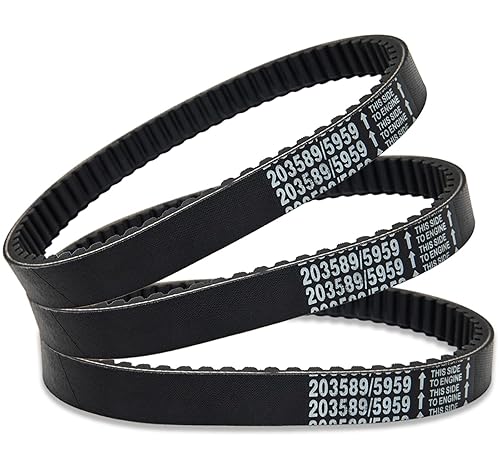 Correa de transmisión Go Kart Serie 30 Reemplaza Manco 5959 / Comet 203589 Correa Go Kart, Correa de Convertidor de Torque (3 Piezas)