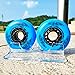 JHKJ Inline Skate Replacement Wheels 72mm/ 76mm/ 80mm Roller Skate Wheels Without Bearings for Break Wheels Training Wheels 8-Pack,Blue,76mm