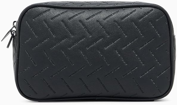 Armani Exchange Mens Ginevra Beauty Case, Black, One Size