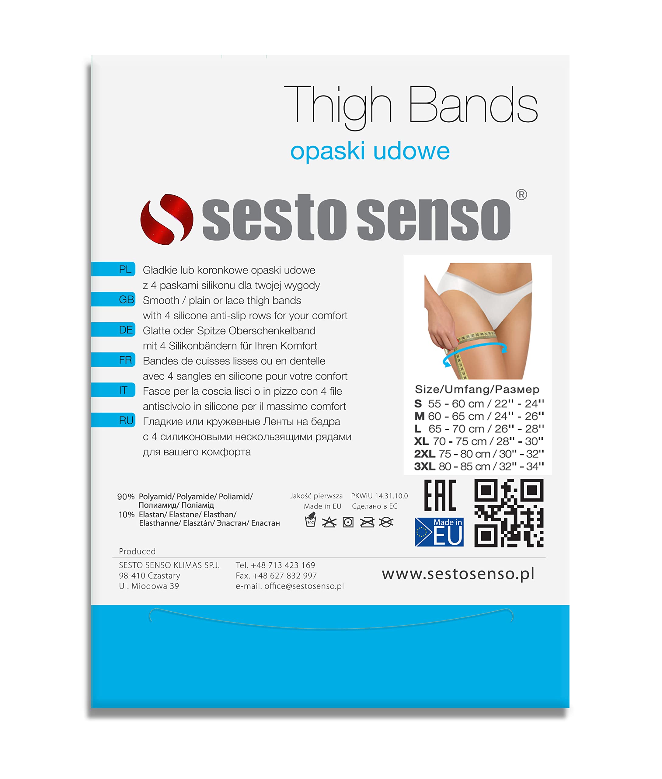 sesto senso Bandes de Cuisses Protège-Cuisse Elastiques Antidérapant Silicone Bande Dentelle Lisses