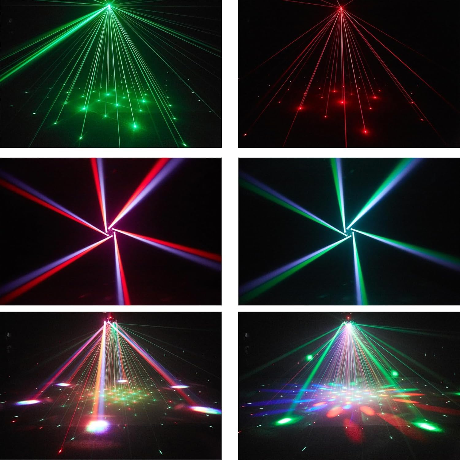 2 PCS Moving Head Dj Lights for Parties, Disco Stage Lights 7-in-1 LED RGBW 6 Arms with Mixed Lighting Effects,DJ Stage Lighting for Party Disco Club Wedding Bar