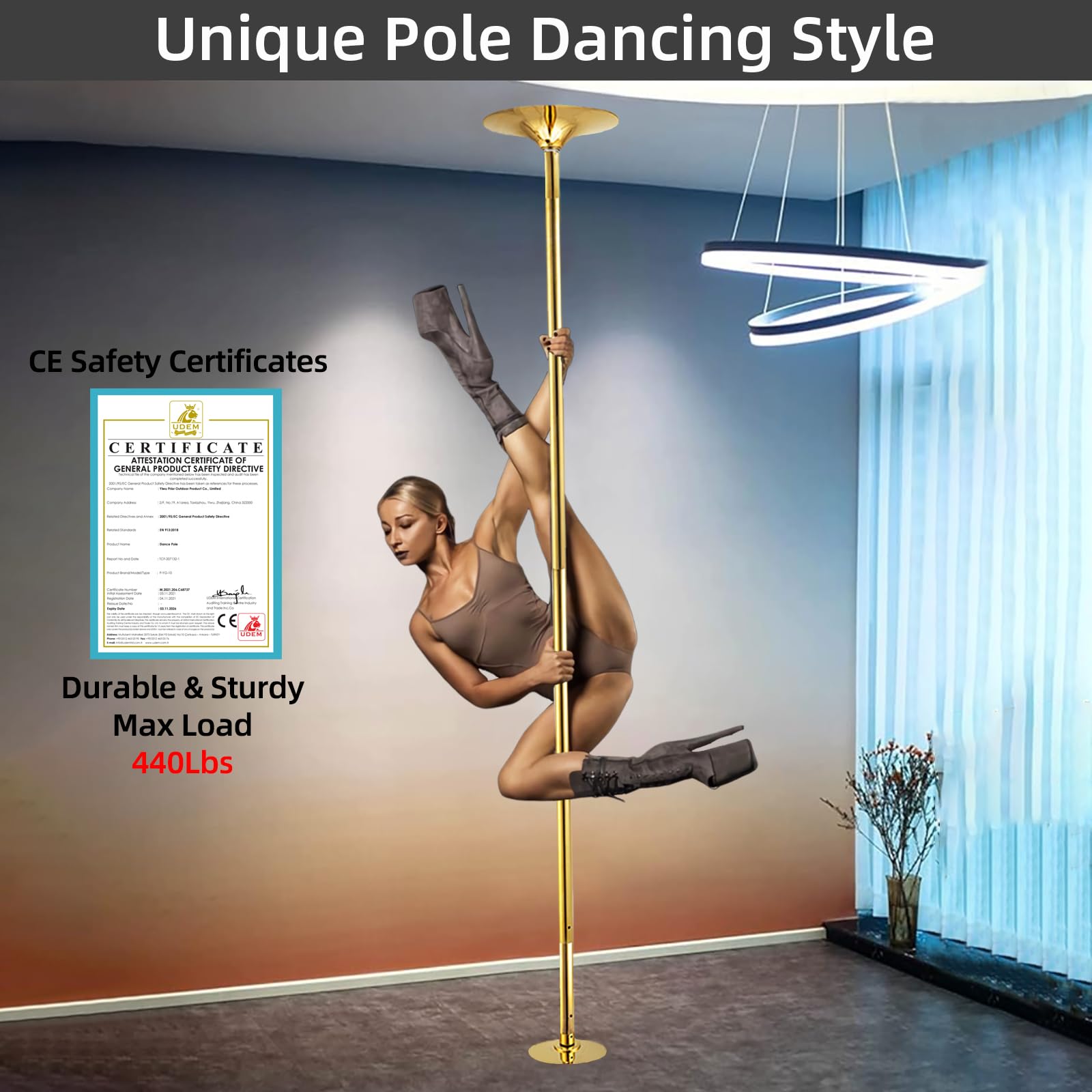 Plaque De Montage Pour Barre De Pole Dance Prior Fitness – Fixation Solide NOB