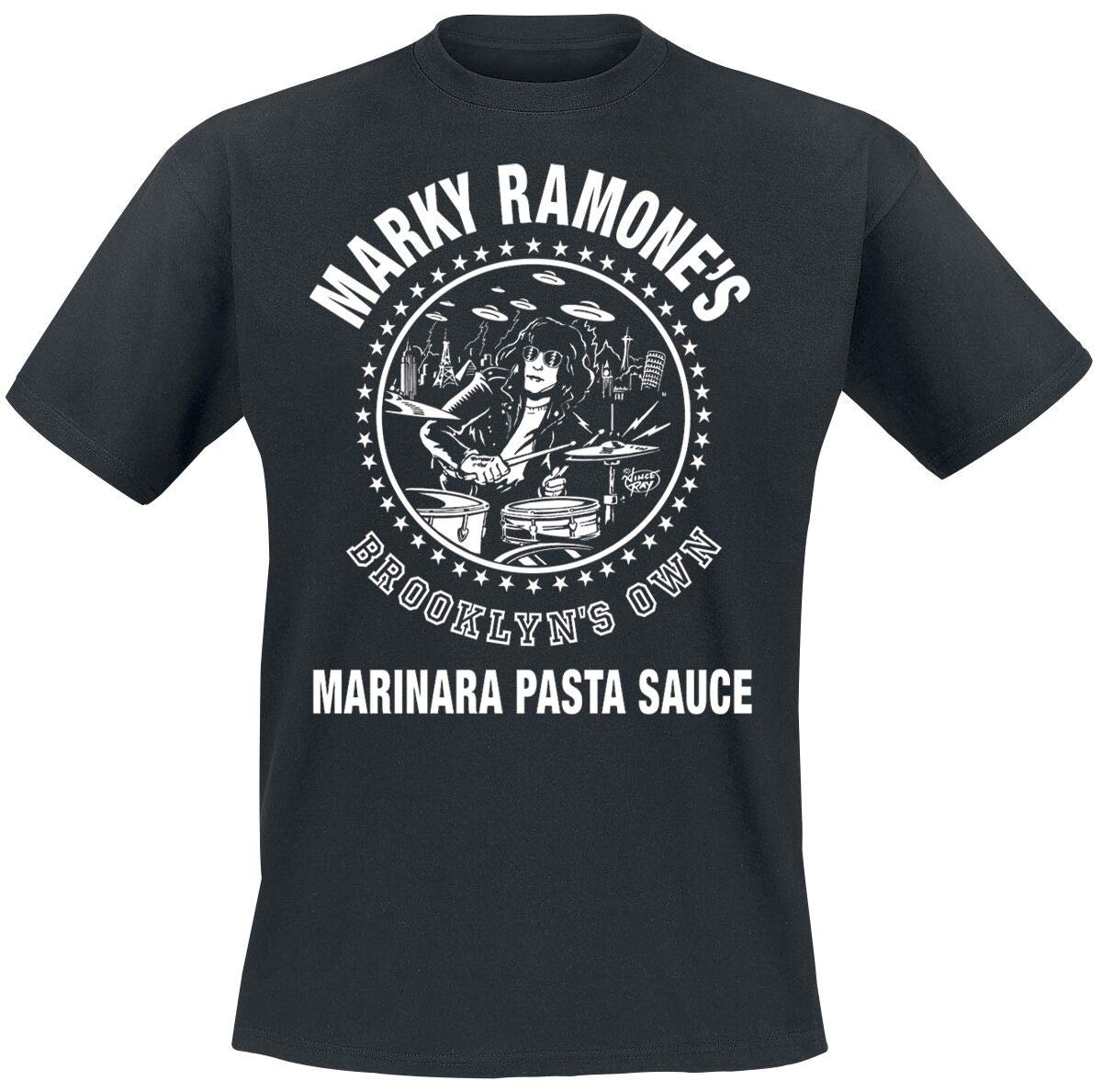 Marky Ramone Marinara Pasta Sauce T-Shirt Black L