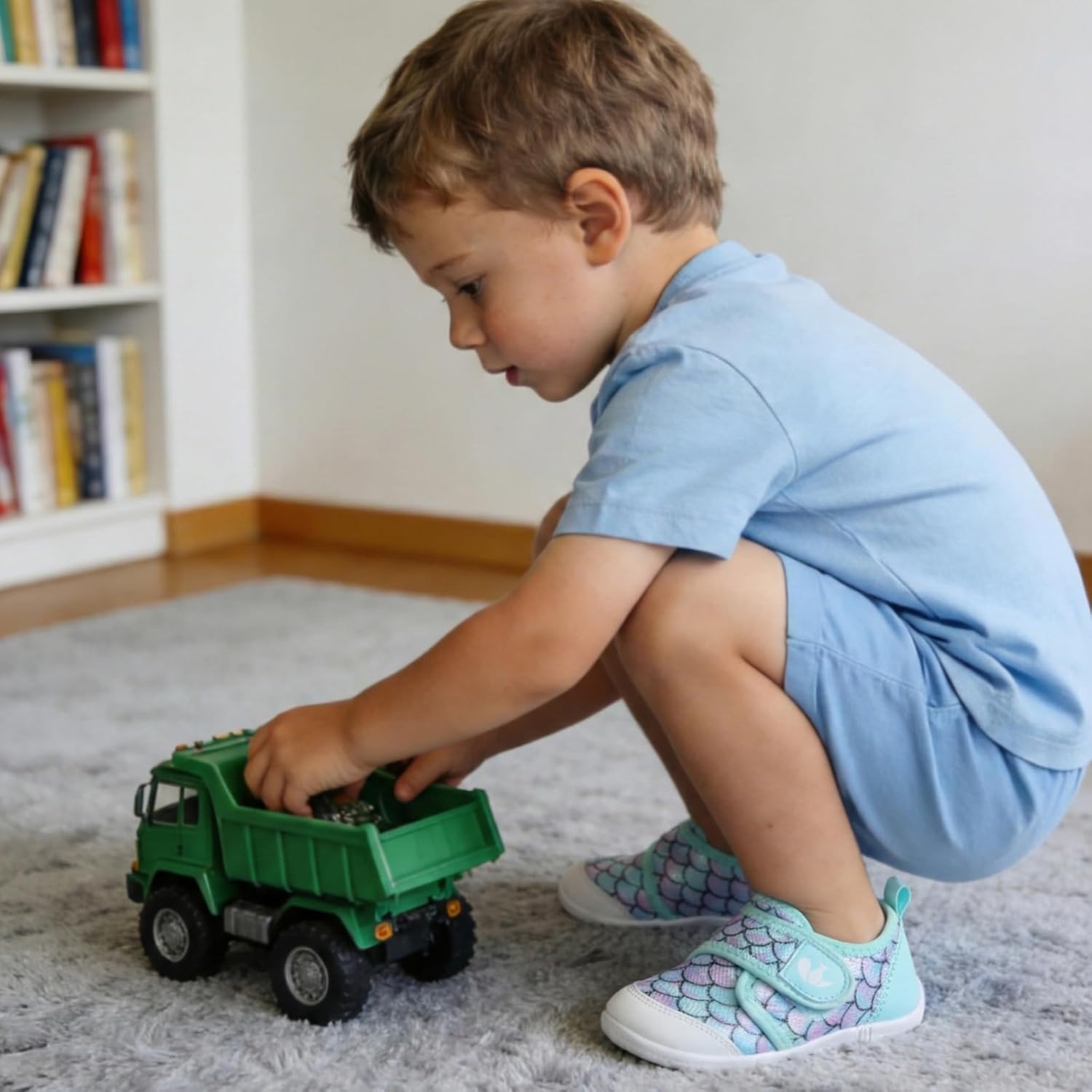 FEETCITY Baby First Walking Shoes Boys Girls Infant Sneakers Crib Shoes Breathable Lightweight Slip On Shoes - Image 2