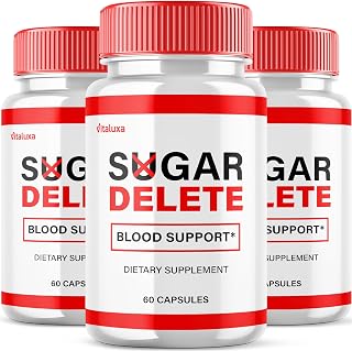 (3 Pack) Sugar Delete Capsules - SugarDelete Blood Support Pills Maximum Strength Japan Supplement Advanced Formula Premium All Natural Vitamin Blend Overall Health Wellness Reviews (180 Capsules)