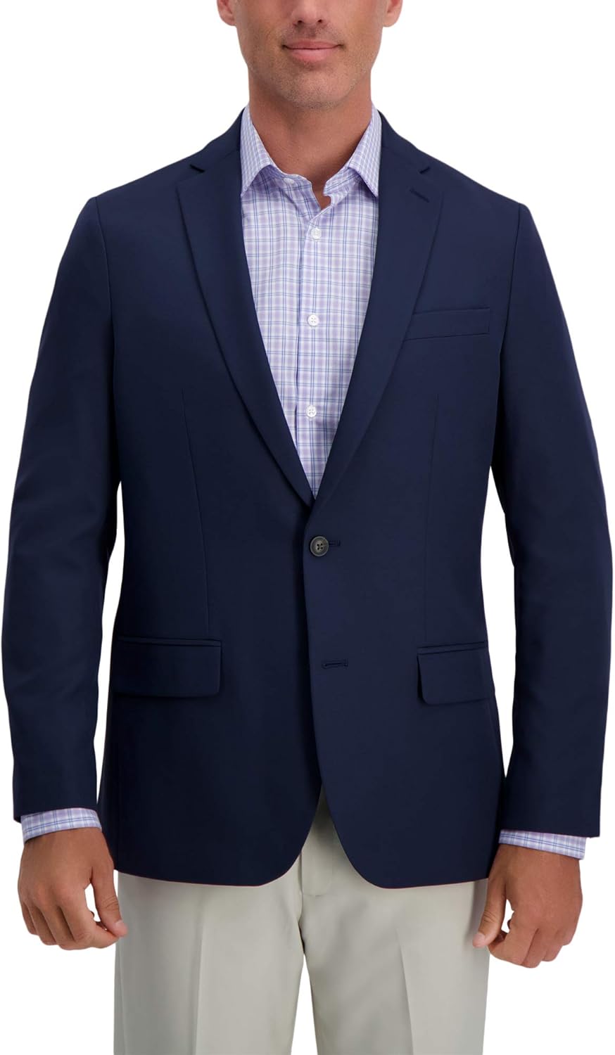 Haggar Mens The Active Series Classic Fit Gabardine Blazer (Regular and Big and Tall Sizes)