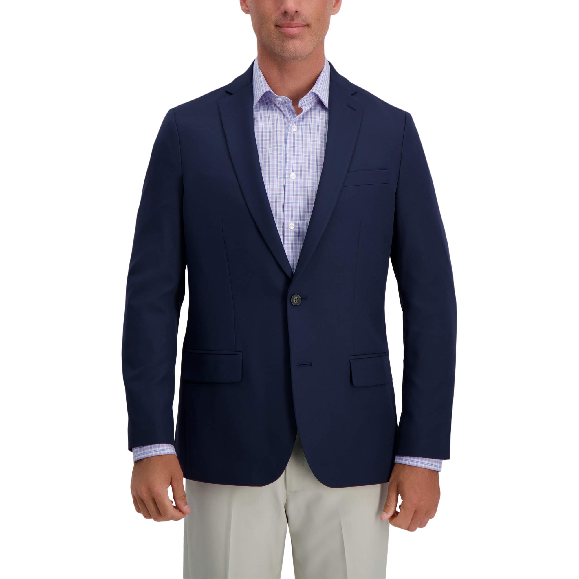 Haggar Men's The Active Series Classic Fit Gabardine Blazer (Regular and Big and Tall Sizes)