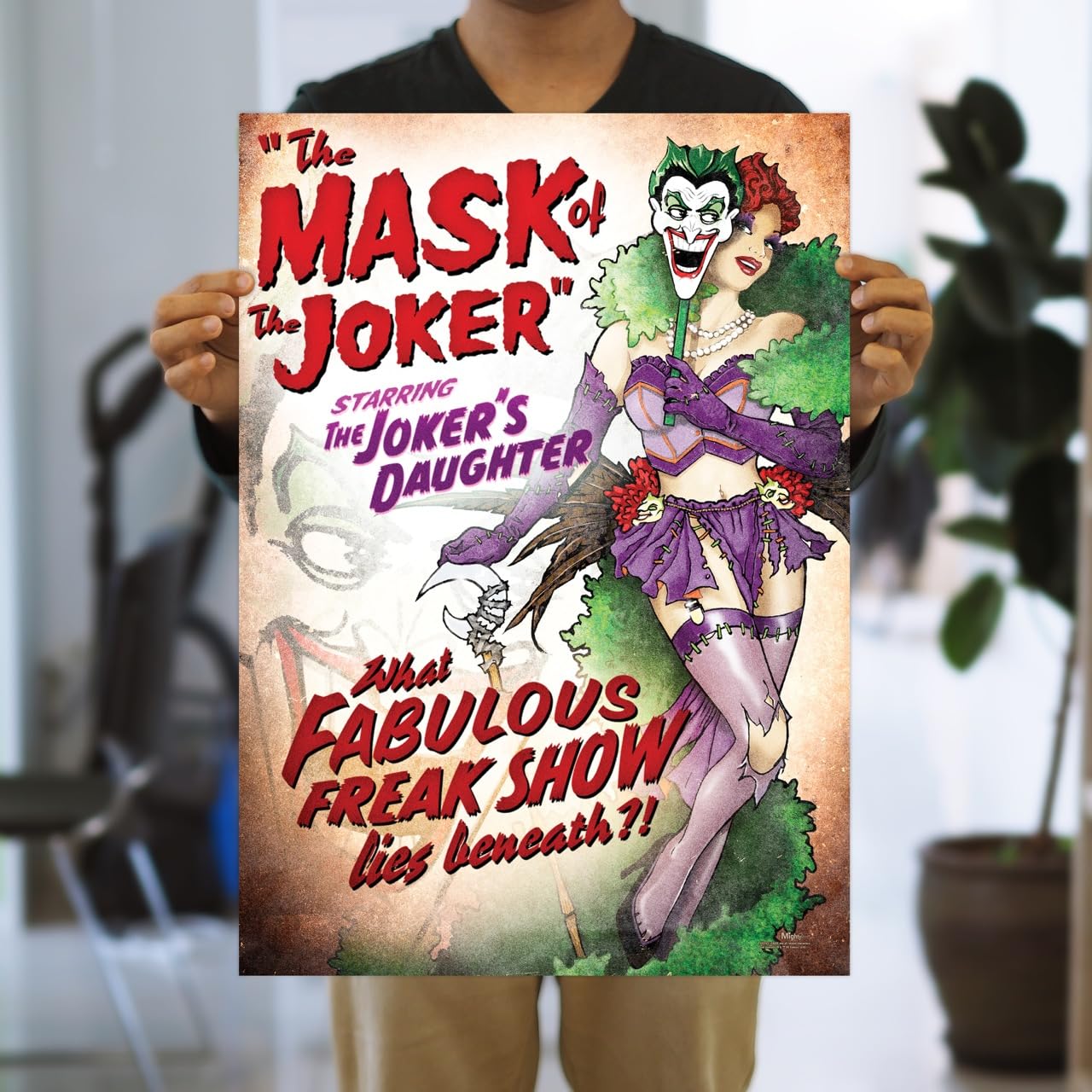 MIGHTYPRINT DC Comics - Bombshell  - Justice League - Durable 17” x 24 Wall Art – NOT Made of Paper – Officially Licensed Collectible MP17240232: Bombshell Joker's Daughter