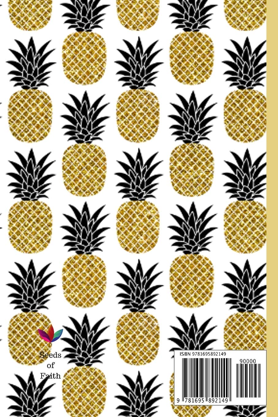 You Got This: Cute Inspirational Journal | Personal Diary for Writing Notes in | Gold & Black Pineapple with Heart | Lined/Ruled Notebook Diary | 120 Pages ( 6"x 9" ) | Ideal Gift image 2