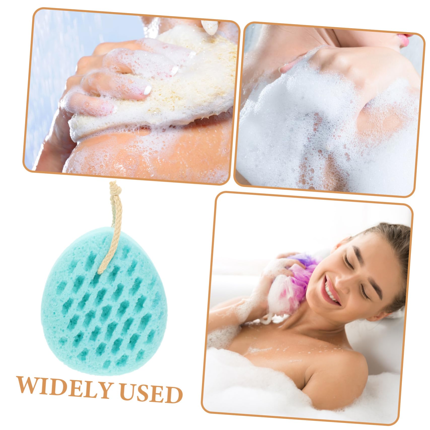 Healeved 4piezas Esponja De Para Exfoliación Corporal Esponja De Baño Estímulo Para Limpieza Diaria y Cuidado Piel Frutal
