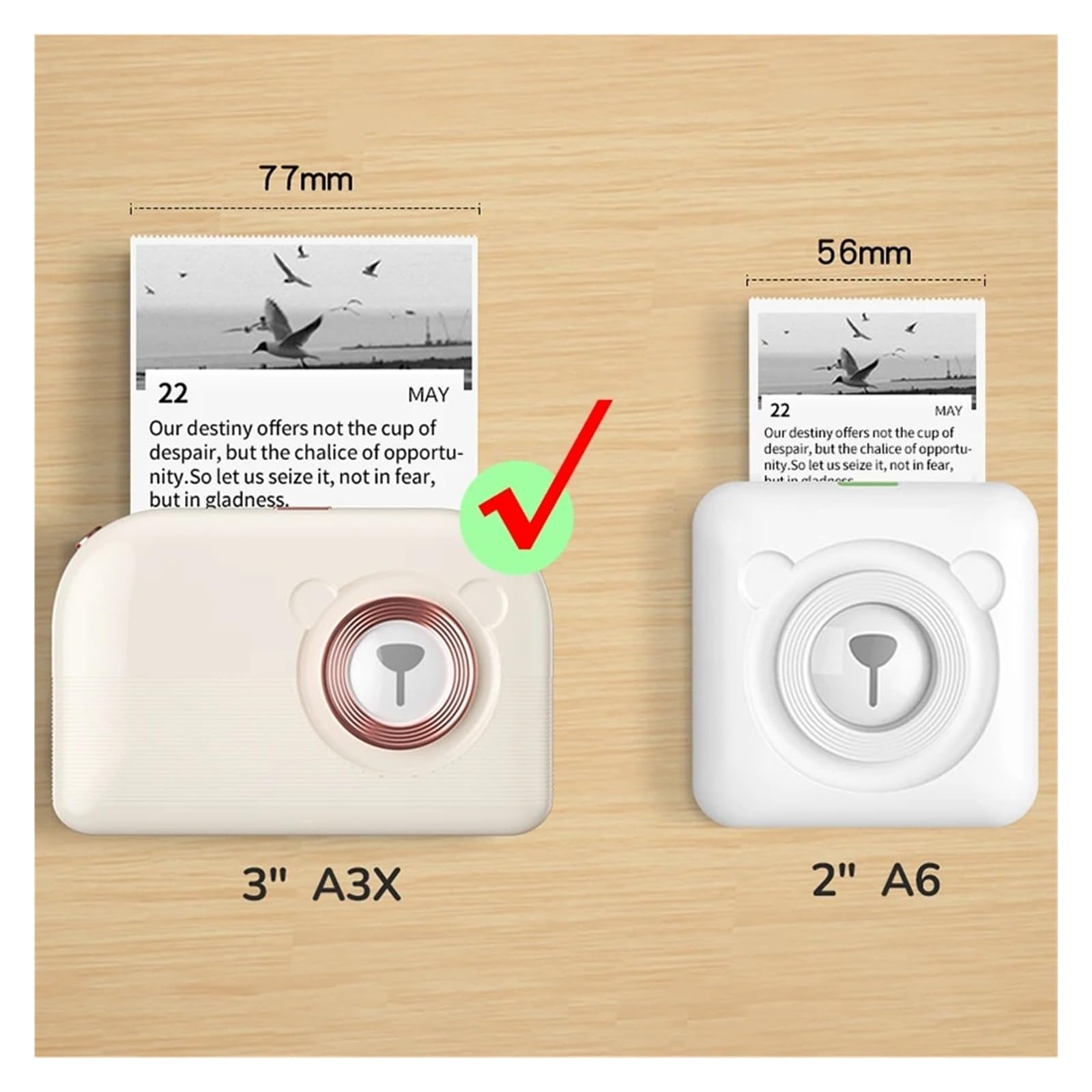 Przenośna Termiczna Drukarka Bluetooth A3X 203 Dpi Obraz Termiczny Etykieta Fotograficzna Bezprzewodowa Kieszonkowa Kodów Kreskowych Szybki Ostry Wydruk Każda Etykieta(Add 6Sticker3Label)