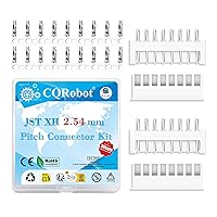 Vista 89 de CQRobot JST EL 4.5 mm de paso 2 pines conector electrónico IC macho, enchufes hembra carcasa y kit de terminales de crimpado en T macho/hembra. 50