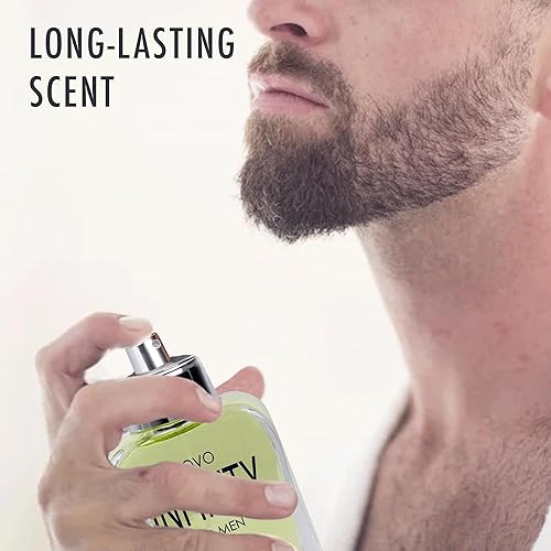 Miniatura 4 de NovoGlow Novo Infinity - Eau De Parfum Spray para hombres de 3.4 onzas líquidas - Notas superiores refrescantes cítricas y florales huelen fresco