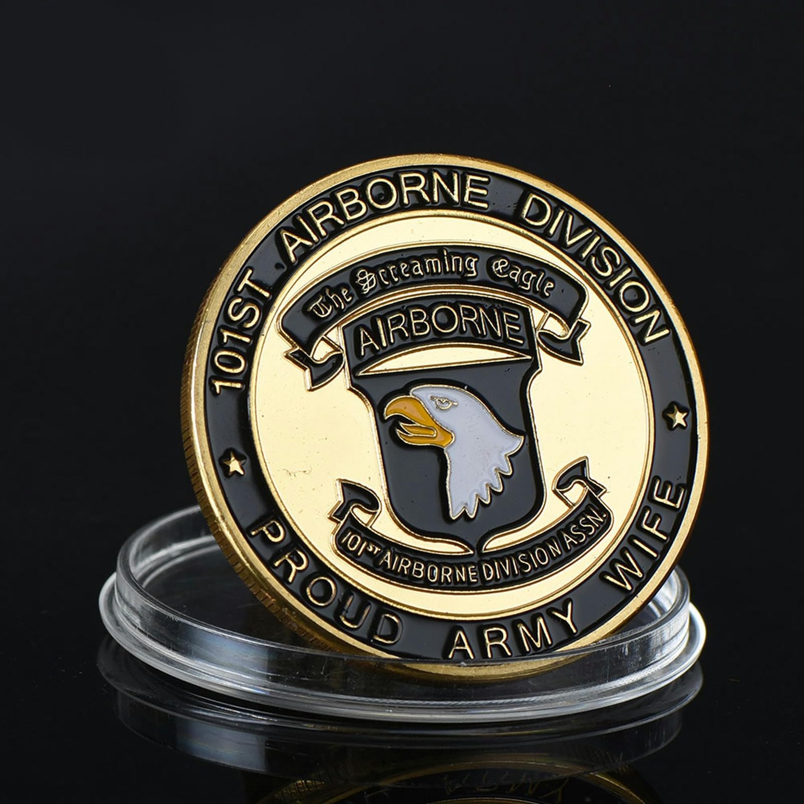 DENMERUnited States Air Force 101St Airborne Division Souvenir Coin Screaming Eagle Challenge Coin Commemorative Coin