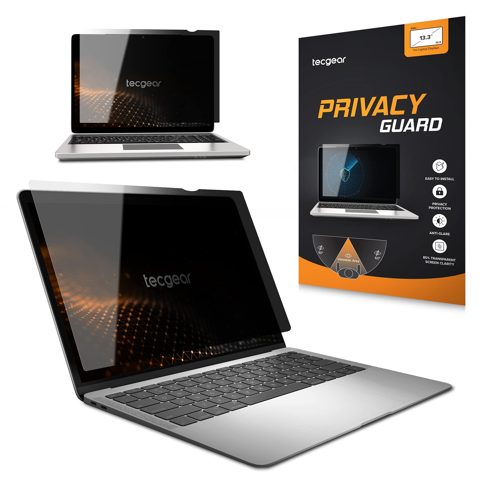 Tecgear Privacy Guard Privacy Screen Filter Anti Glare for Laptop and Monitor (15.6 inch)