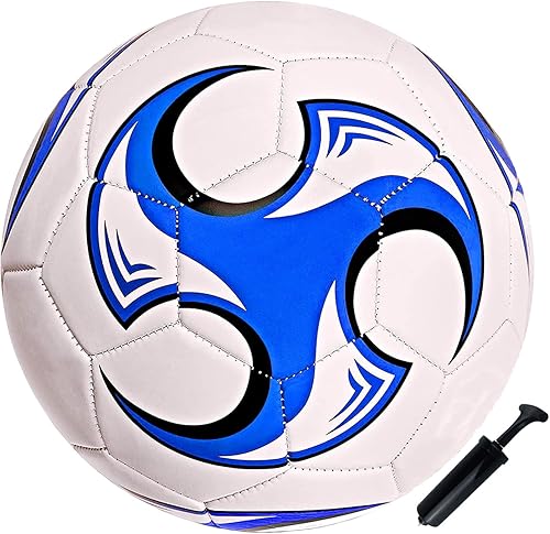 Balón de fútbol tamaño 3, 4, 5 con aguja de bomba, diseño antiexplosión, para interiores y exteriores, adecuado para niños, práctica de
