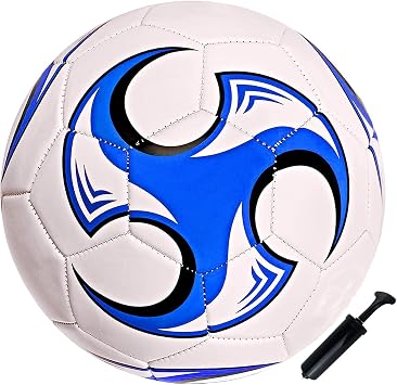 Soccer Ball Size 3,4,5 with Pump Needle Anti-Explosion Design Indoor Outdoor Suitable for Kids School Training Practice or Boys Girls Toddlers Gift